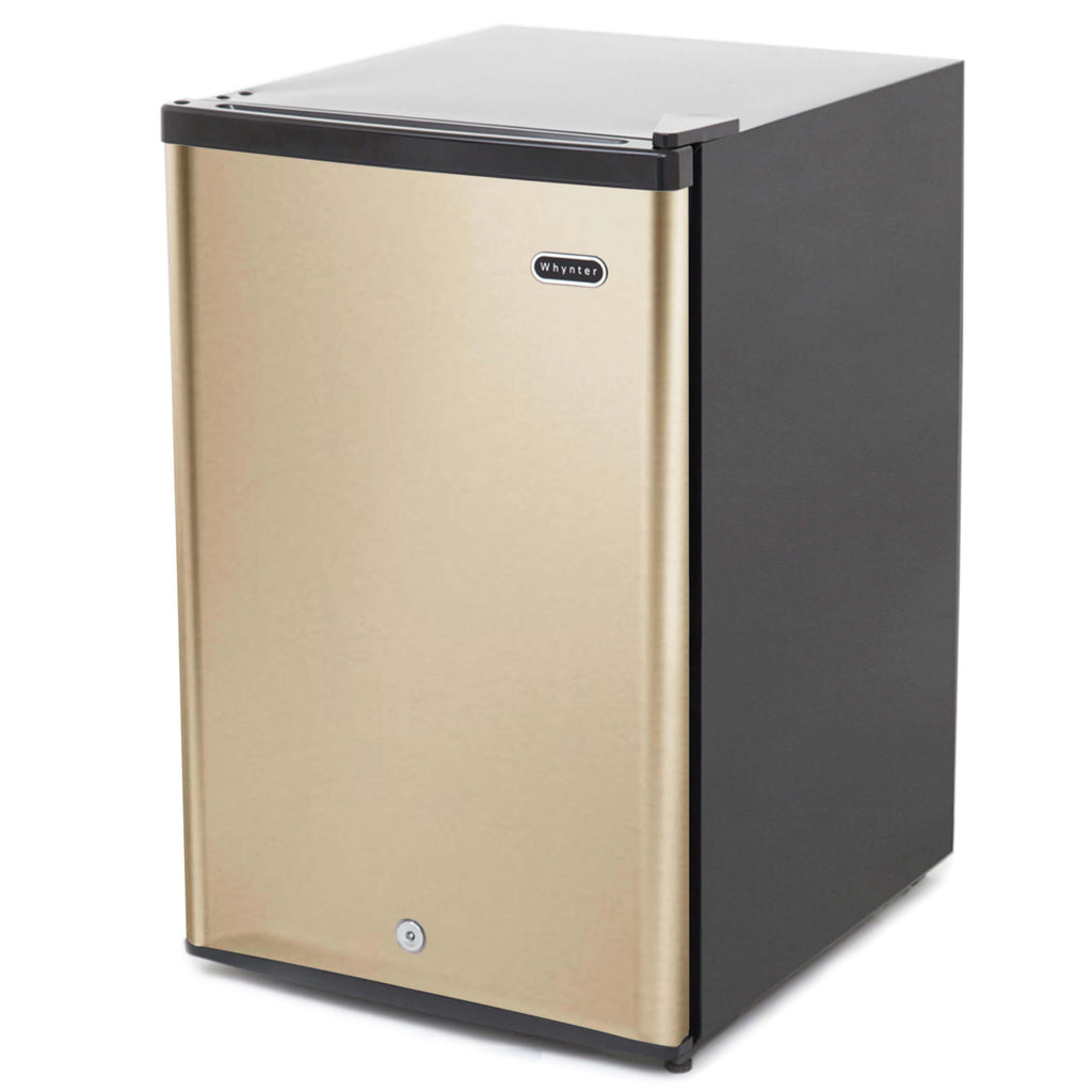 Whynter 2.1 cu.ft Energy Star Upright Freezer with Lock in Rose Gold - CUF-210SSG