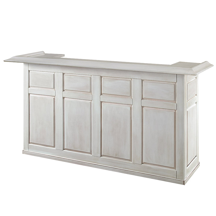 RAM Game Room 84" Bar - Antique White - DBAR84 AW