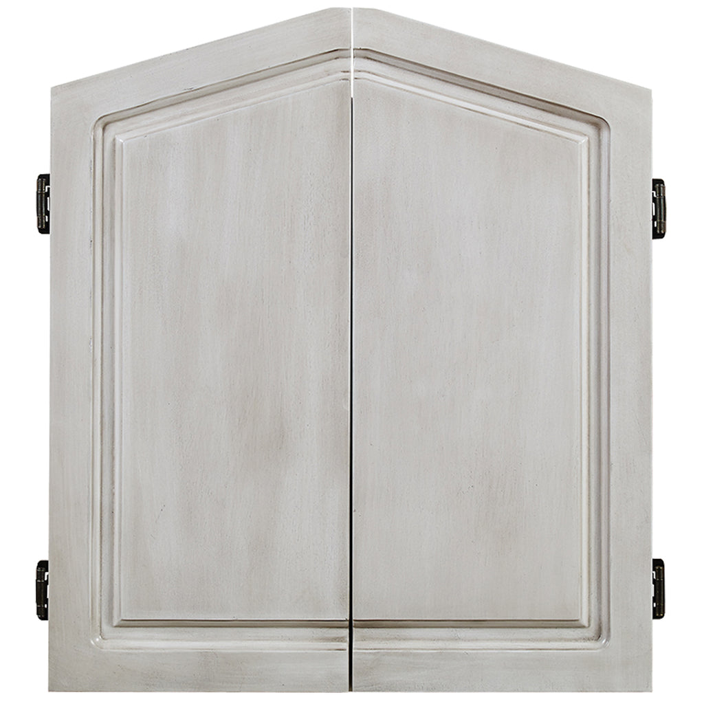 RAM Game Room Dartboard Cabinet-Antique White - DCAB1 AW