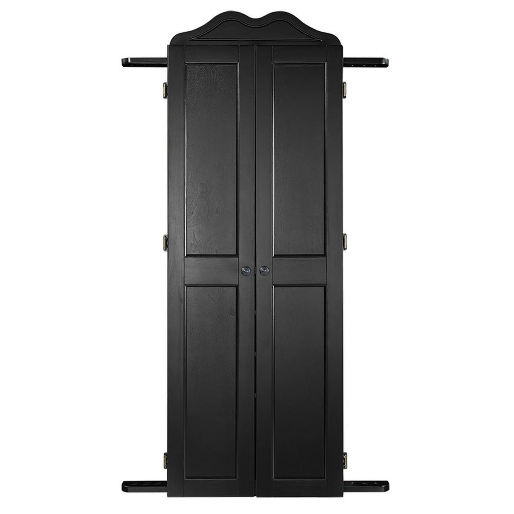 RAM Game Room Dartboard Cabinet Cue Holder - Black - DCAB2 BLK