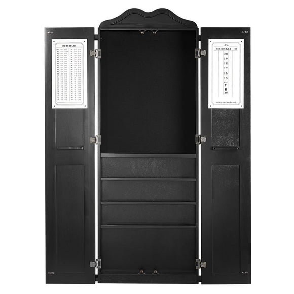 RAM Game Room Dartboard Cabinet Cue Holder - Black - DCAB2 BLK
