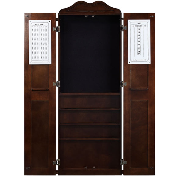 RAM Game Room Dartboard Cabinet Cue Holder - Cappuccino - DCAB2 CAP