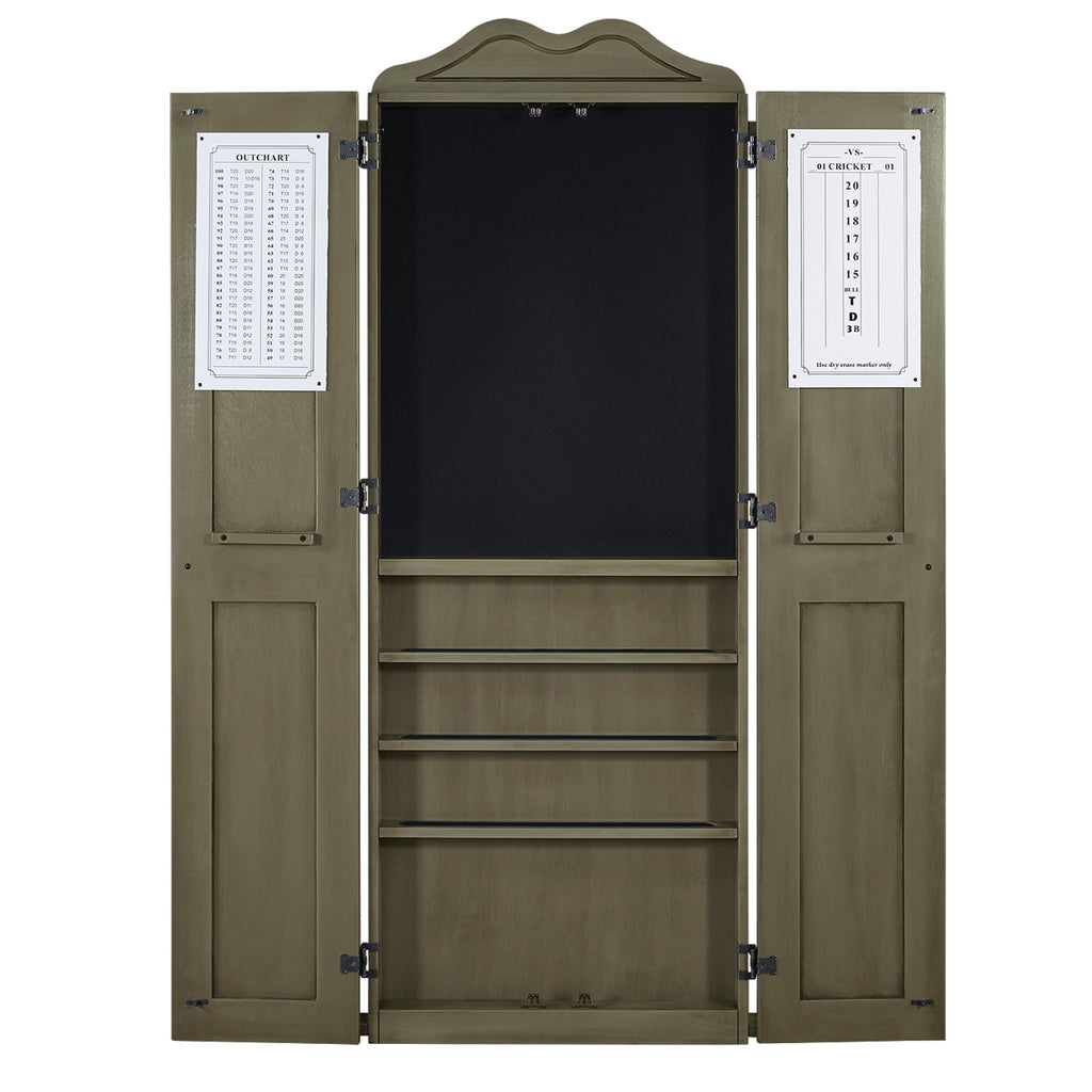 RAM Game Room Dartboard Cabinet Cue Holder - Slate - DCAB2 SL