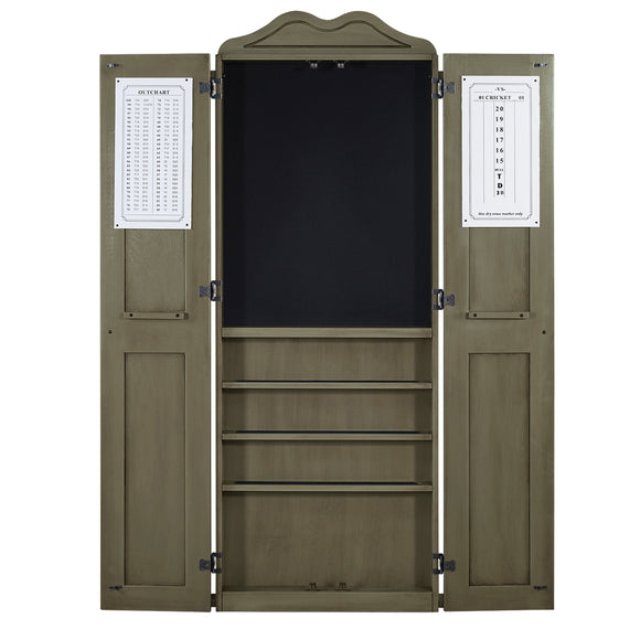 RAM Game Room Dartboard Cabinet Cue Holder - Slate - DCAB2 SL