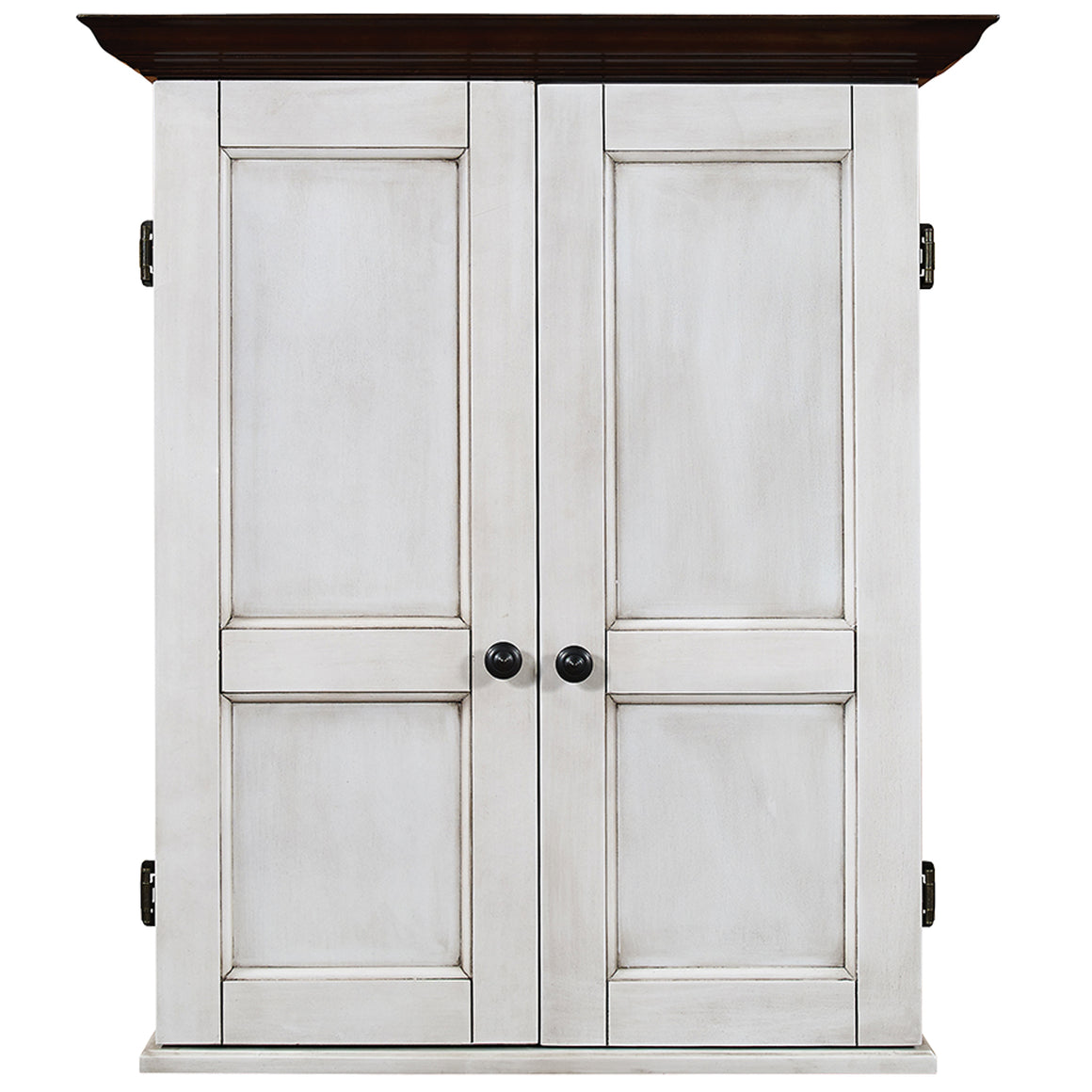 RAM Game Room Dartboard Cabinet Square - Antique White - DCAB3 AW