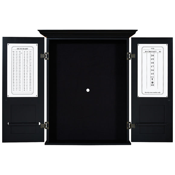 RAM Game Room Dartboard Cabinet Square - Black - DCAB3 BLK