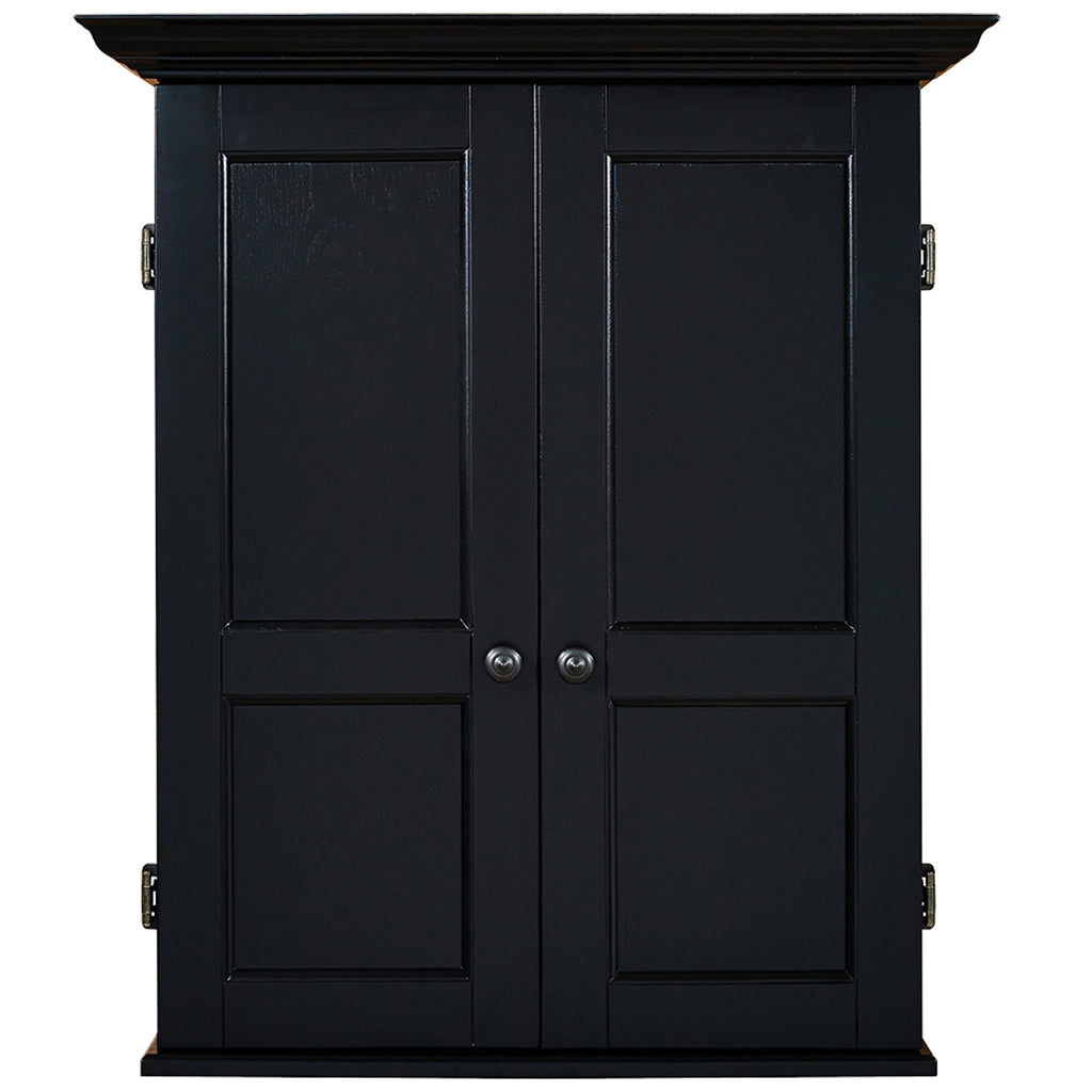 RAM Game Room Dartboard Cabinet Square - Black - DCAB3 BLK