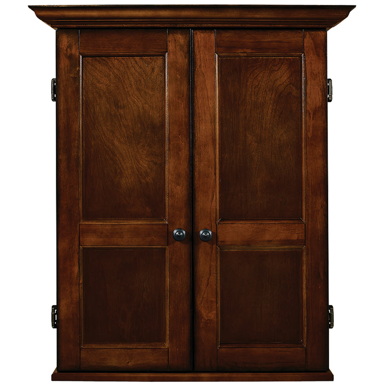 RAM Game Room Dartboard Cabinet Square - Chestnut - DCAB3 CN