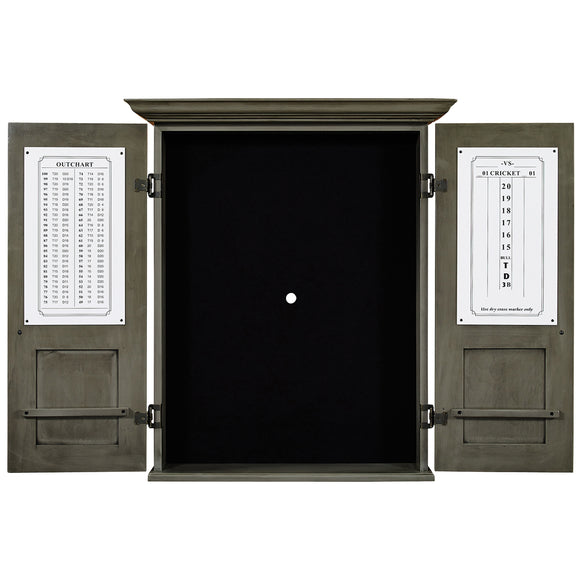 RAM Game Room Dartboard Cabinet Square - Slate - DCAB3 SL