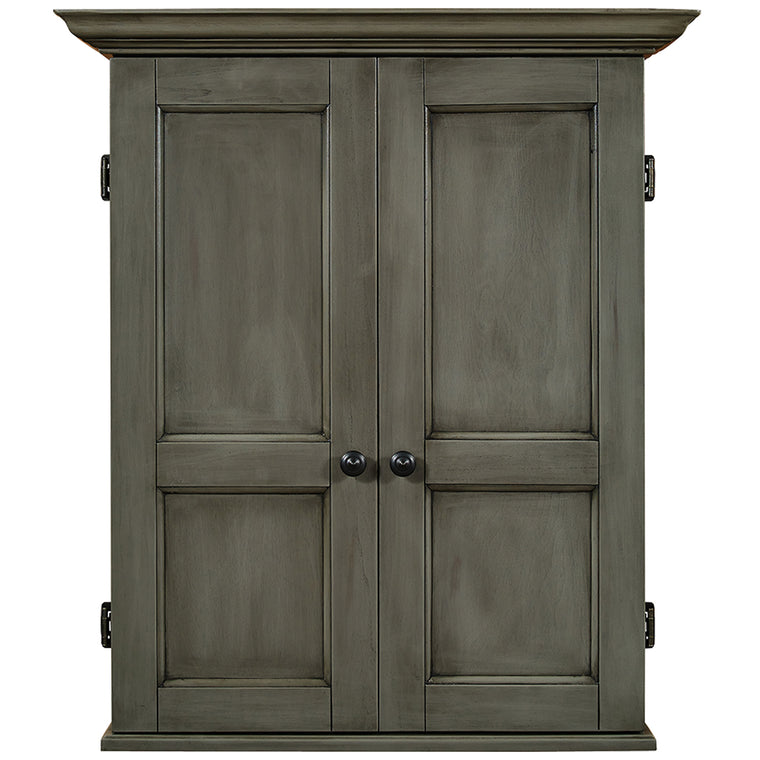 RAM Game Room Dartboard Cabinet Square - Slate - DCAB3 SL
