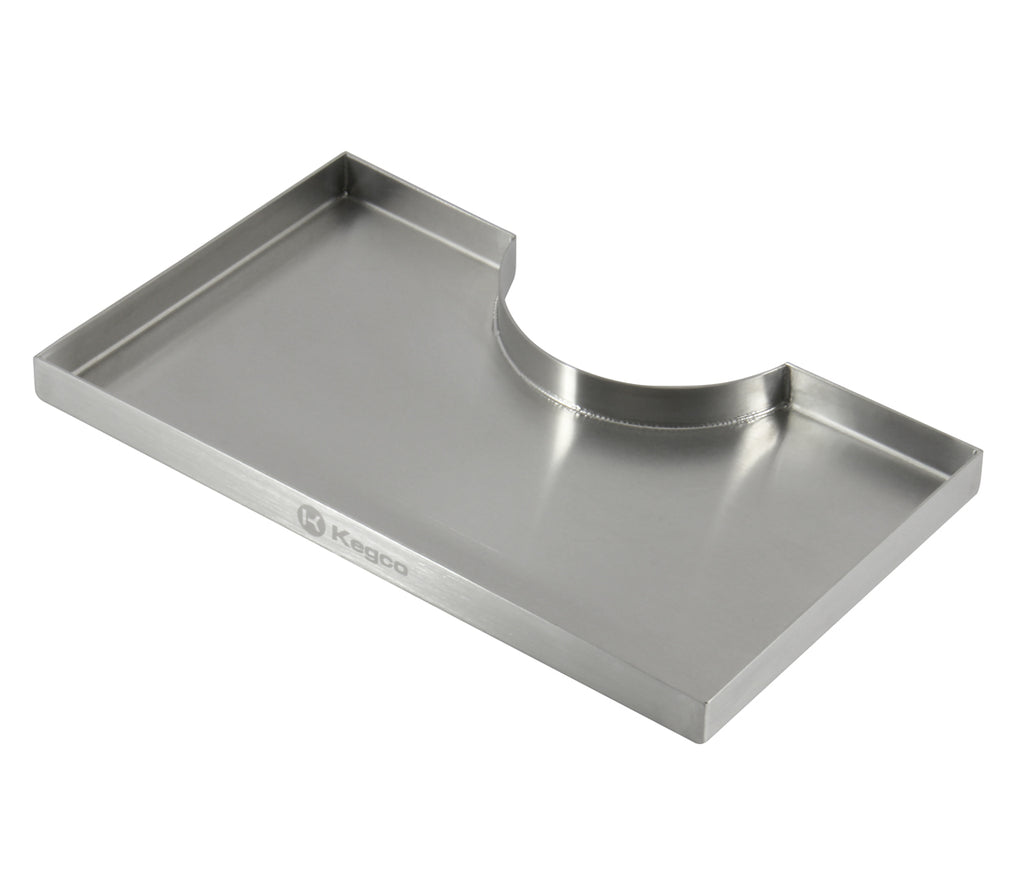 KegcoSurface Mount Drip Tray - 3" Column Cut-Out - SS, No Drain Model:DP-920