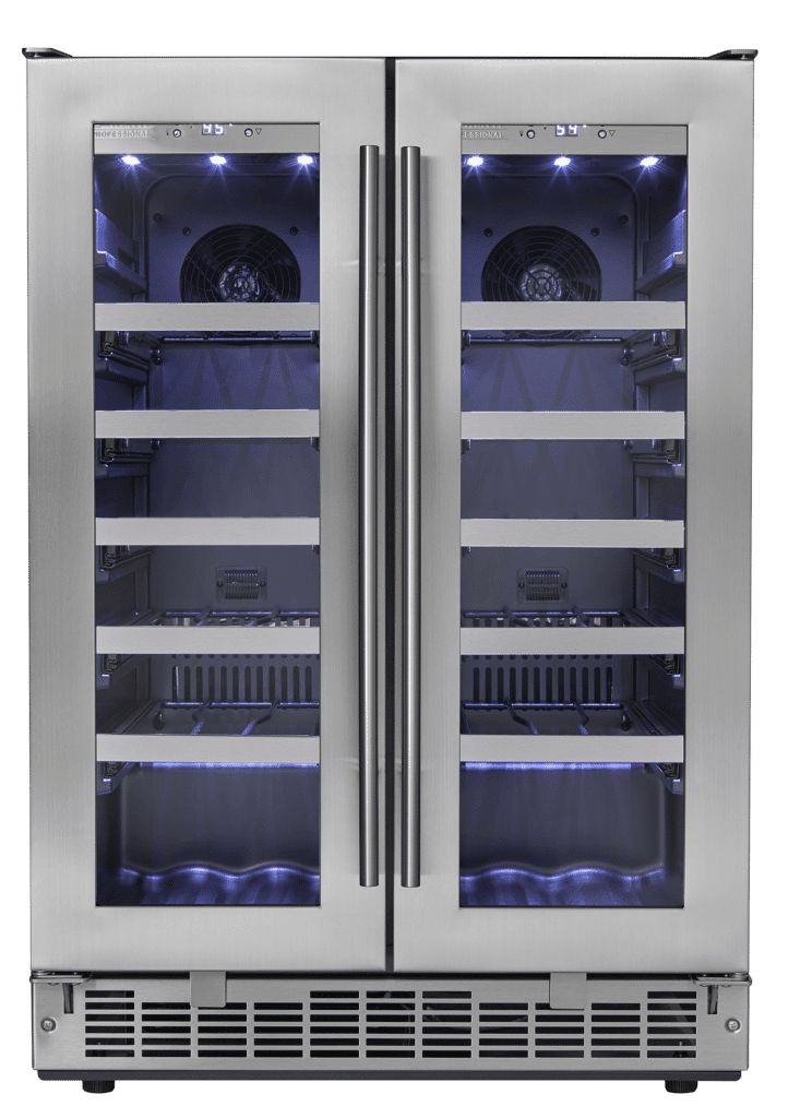 Silhouette Napa 24” FRENCH DOOR WINE COOLER - DWC047D1BSSPR