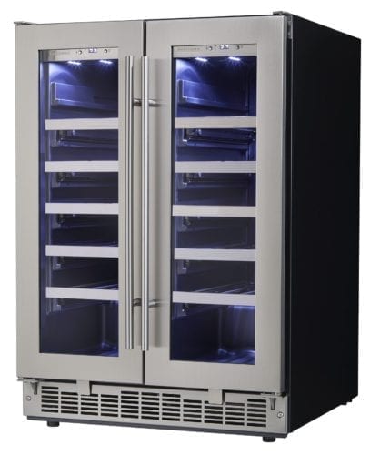 Silhouette Napa 24” FRENCH DOOR WINE COOLER - DWC047D1BSSPR