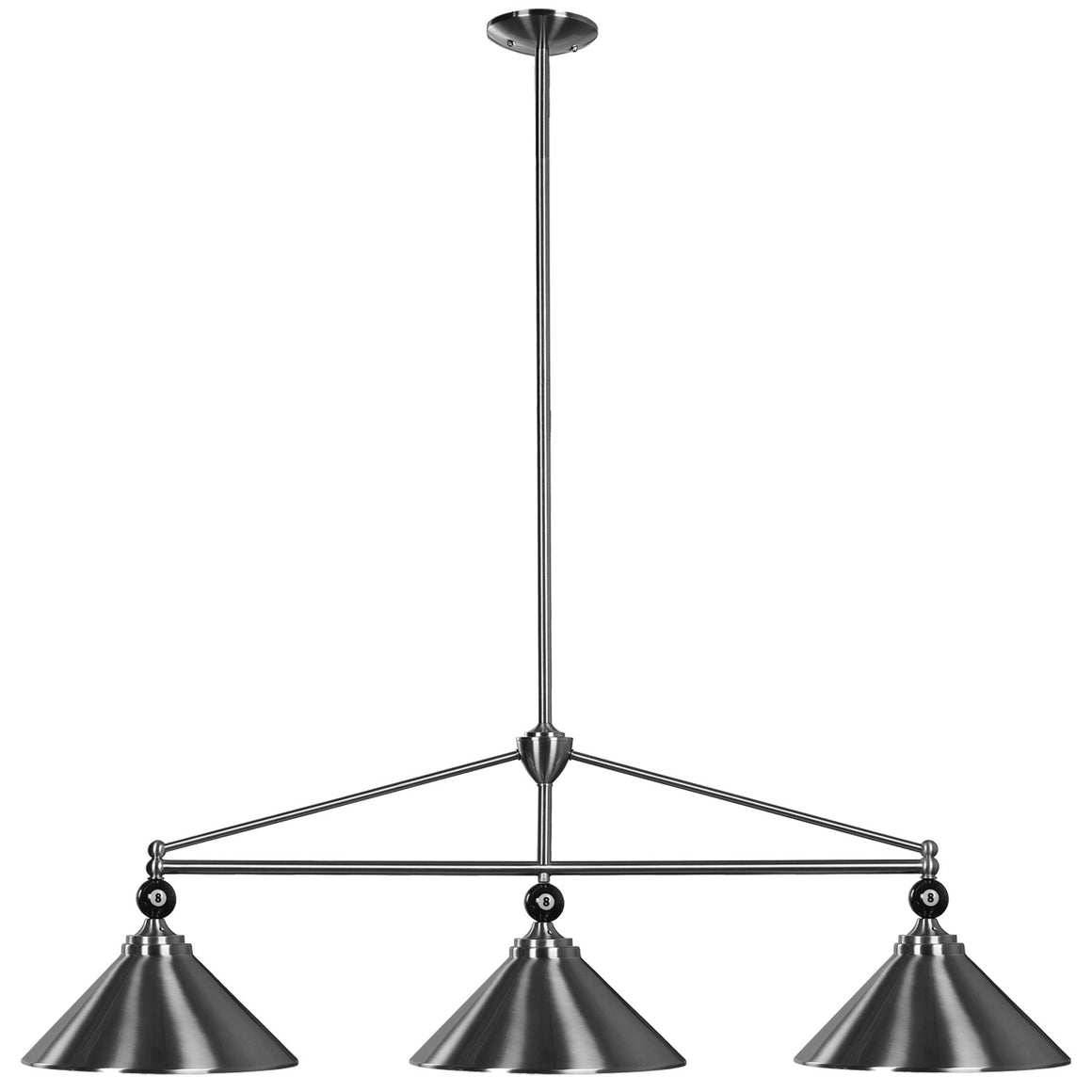 RAM Game Room 54" 3 Shade Billiard Fixture - EMP-B54 ST