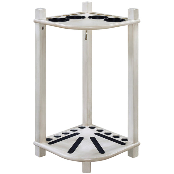 RAM Game Room Floor Cue Rack-Square Leg-Antique White - FCR2 AW