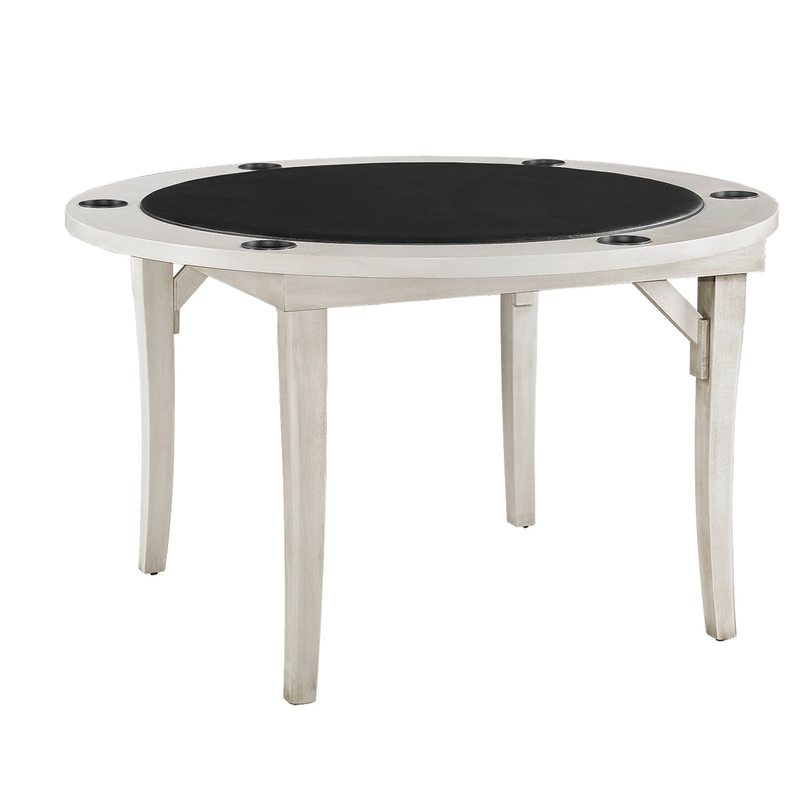 RAM Game Room 48" Folding Game Table - Antique White - FLDGTBL AW