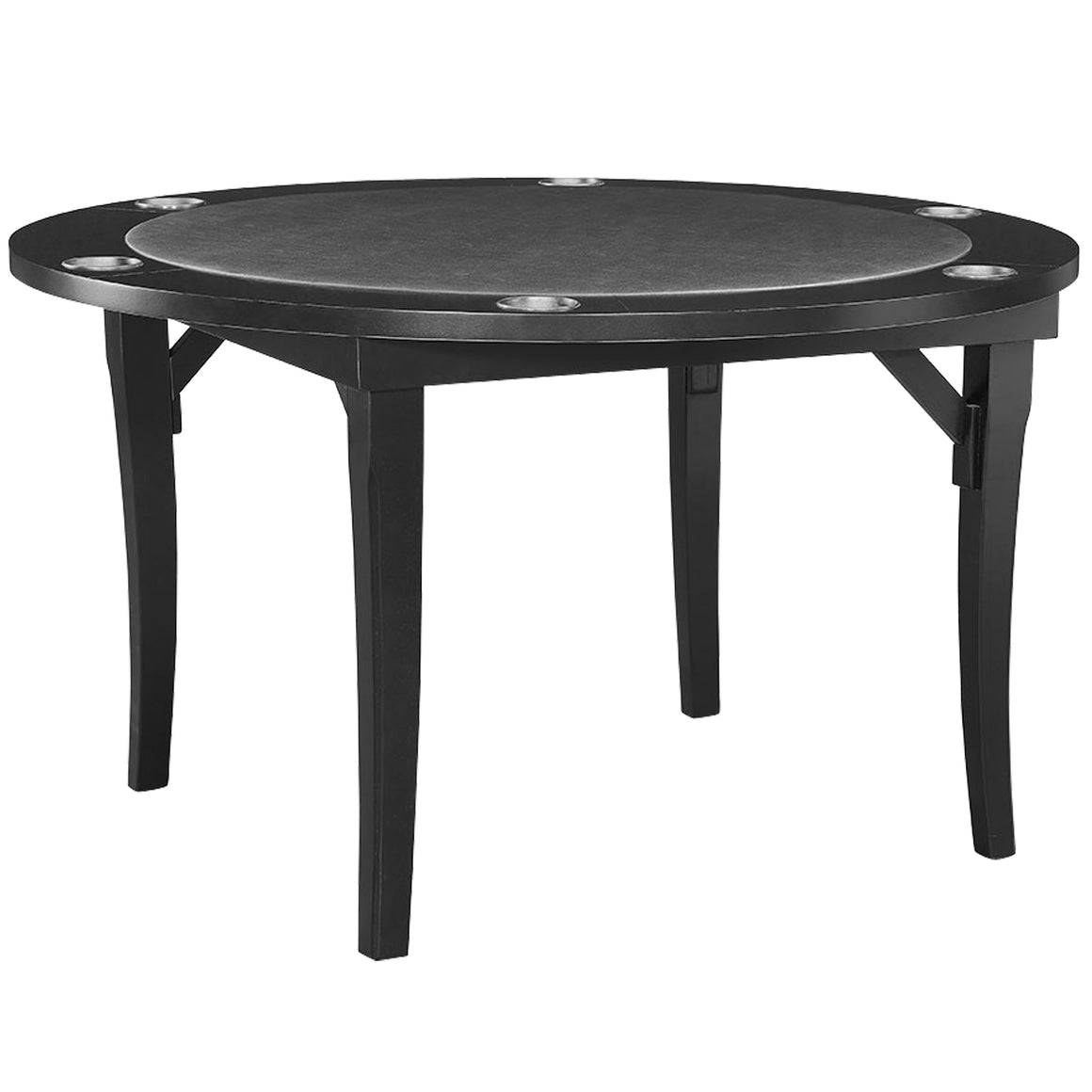 RAM Game Room 48" Folding Game Table - Black - FLDGTBL BLK