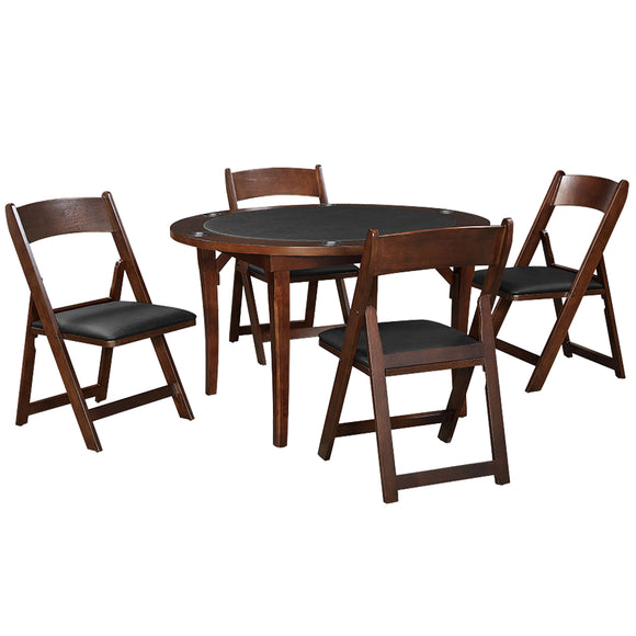 RAM Game Room 48" Folding Game Table - Cappuccino - FLDGTBL CAP