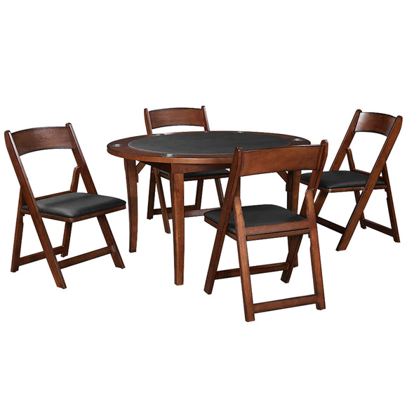 RAM Game Room 48" Folding Game Table - Chestnut - FLDGTBL CN