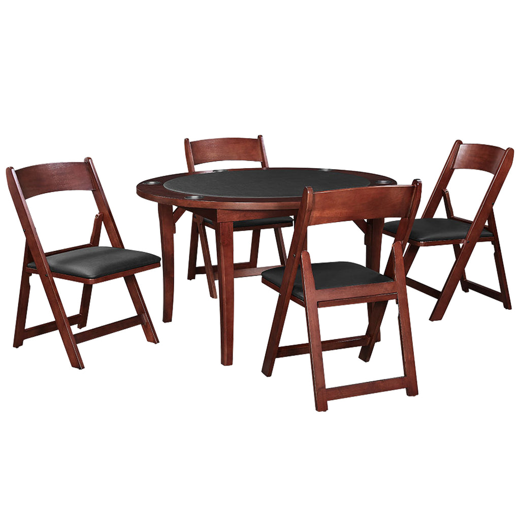 RAM Game Room 48" Folding Game Table - English Tudor - FLDGTBL ET
