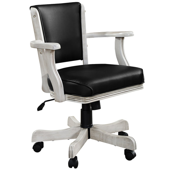 RAM Game Room Swivel Game Chair - Antique White - GCHR2 AW