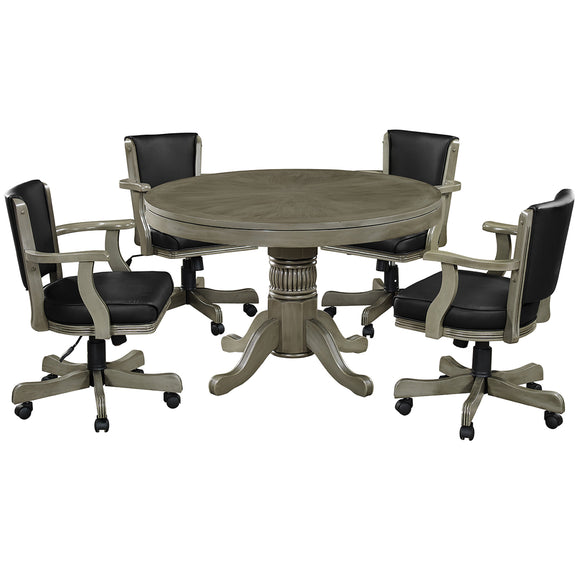 RAM Game Room 48" Game Table - Antique White - GTBL48 SL