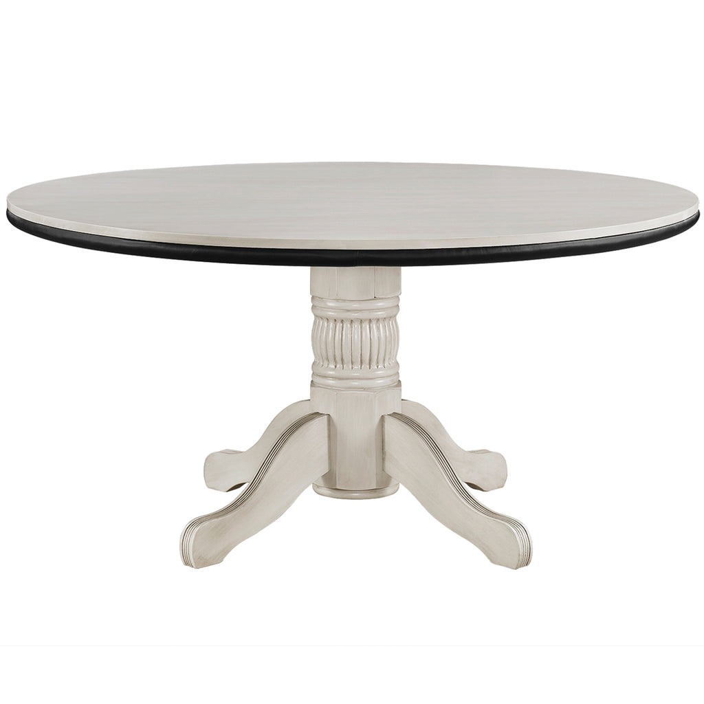 RAM Game Room 60" 2 In 1 Game Table - Antique White - GTBL60 AW