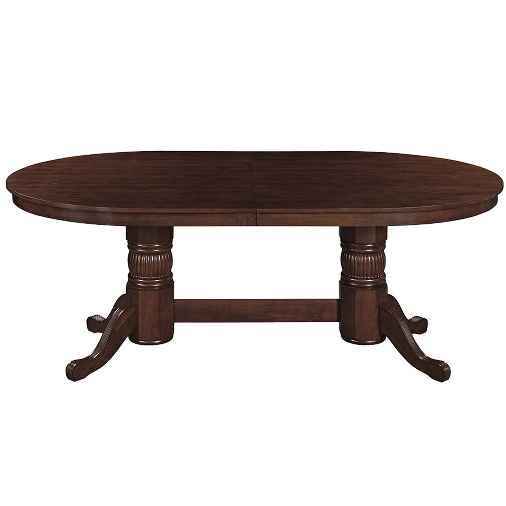 RAM Game Room 84" Texas Hold'em Poker Table With Dining Top - GTBL84 CAP WT