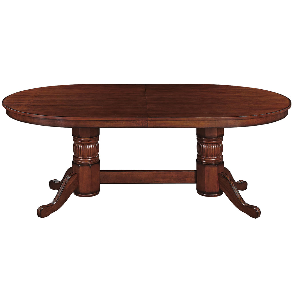 RAM Game Room 84" Texas Hold'em Poker Table With Dining Top - GTBL84 CN WT