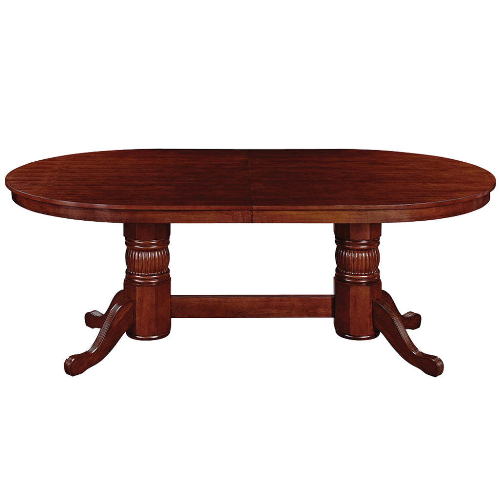 RAM Game Room 84" Texas Hold'em Poker Table With Dining Top - English Tudor - GTBL84 ET WT