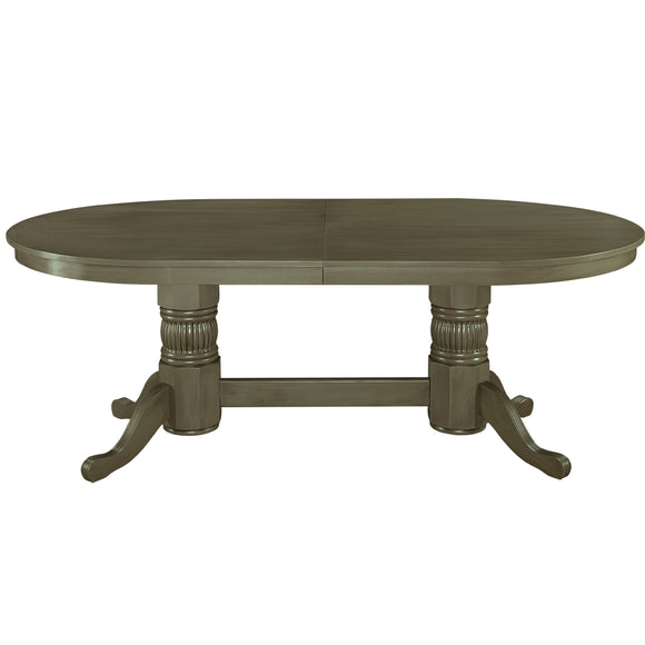 RAM Game Room 84" Texas Hold'em Poker Table With Dining Top - Slate - GTBL84 SL WT