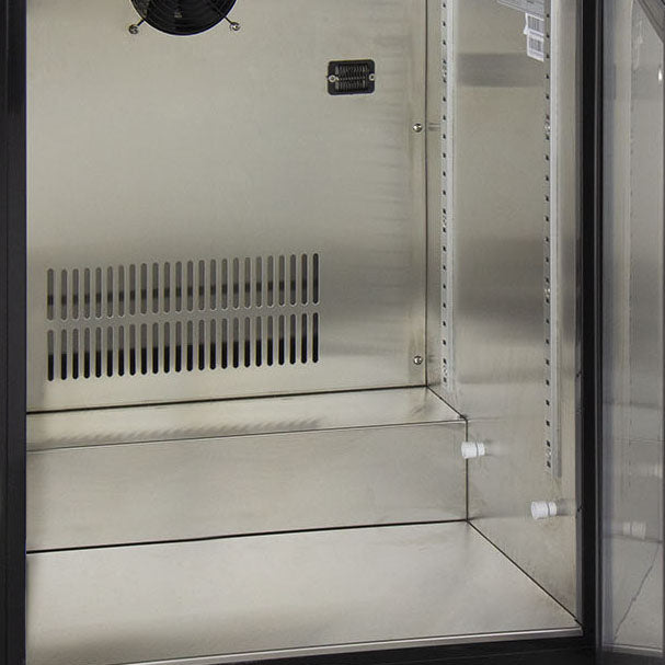 Kegco 24" Wide Single Tap Stainless Steel Built-In Right Hinge ADA Kegerator - Cabinet Only Model: HK-48ADA-BS