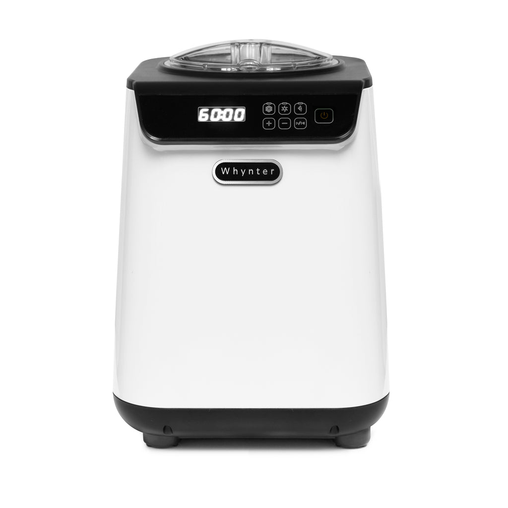 Whynter ICM-128WS 1.28 Quart Compact Upright Automatic Ice Cream Maker with Stainless Steel Bowl- White