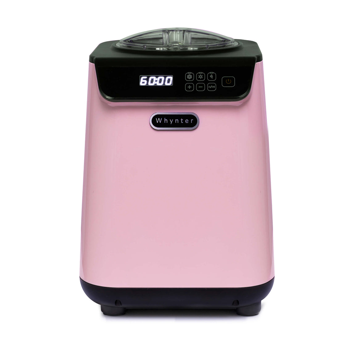 Whynter 1.28 Quart Compact Upright Automatic Ice Cream Maker with Stainless Steel Bowl Limited Black Pink Edition - ICM-128BPS