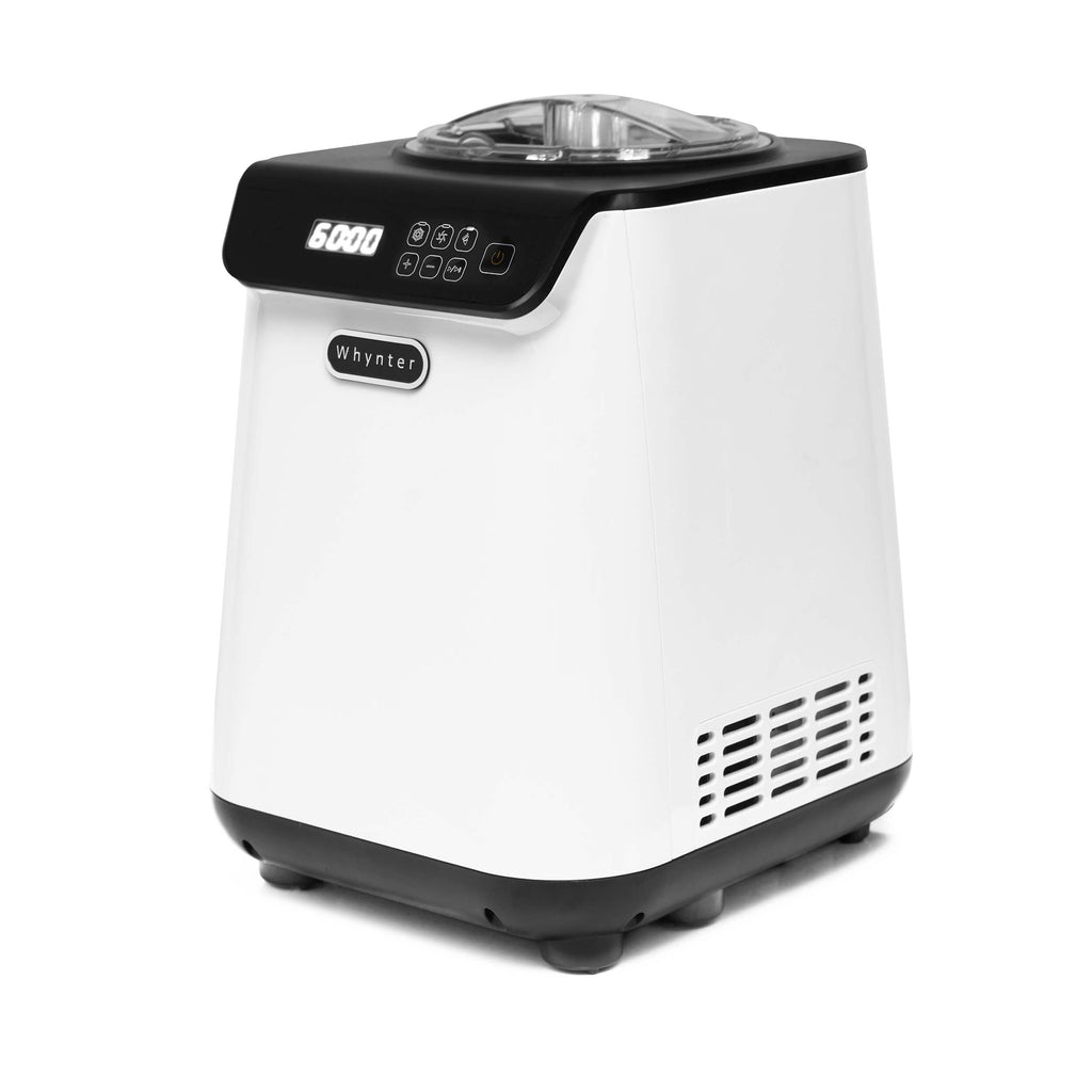 Whynter ICM-128WS 1.28 Quart Compact Upright Automatic Ice Cream Maker with Stainless Steel Bowl- White