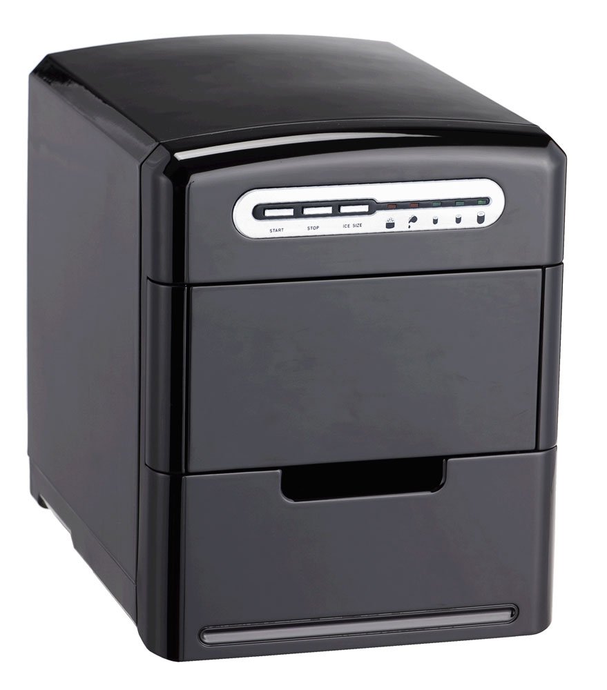 Sunpentown - IM-120B: Portable Ice Maker in Black