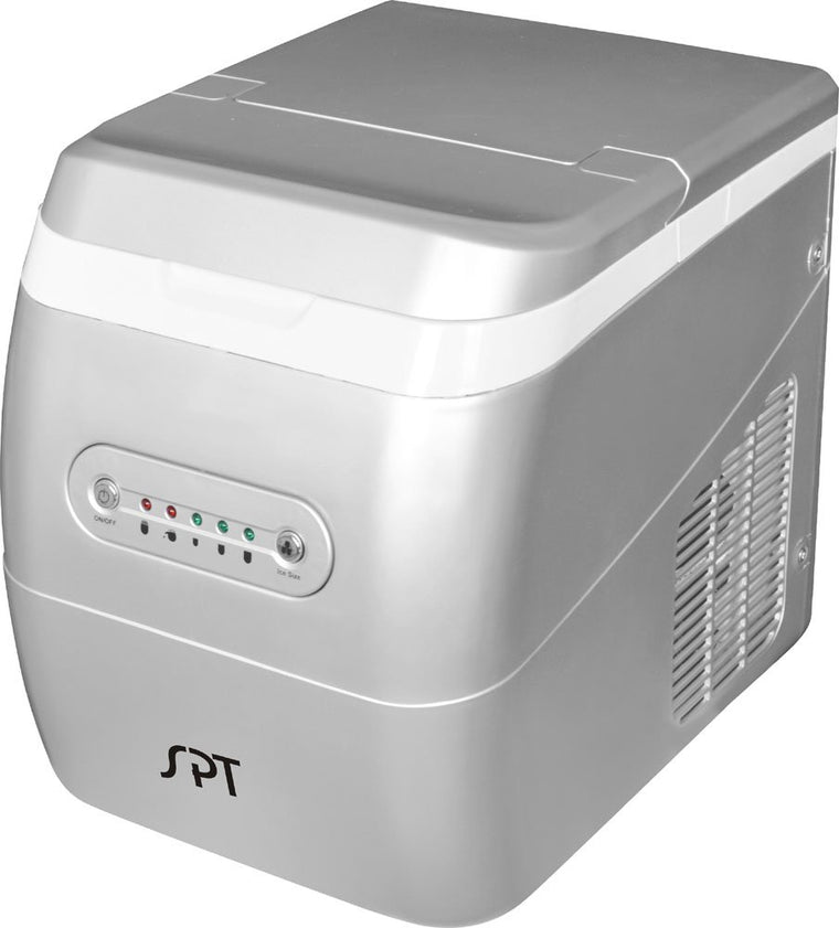 Sunpentown - IM-123S: Portable Ice Maker – Silver