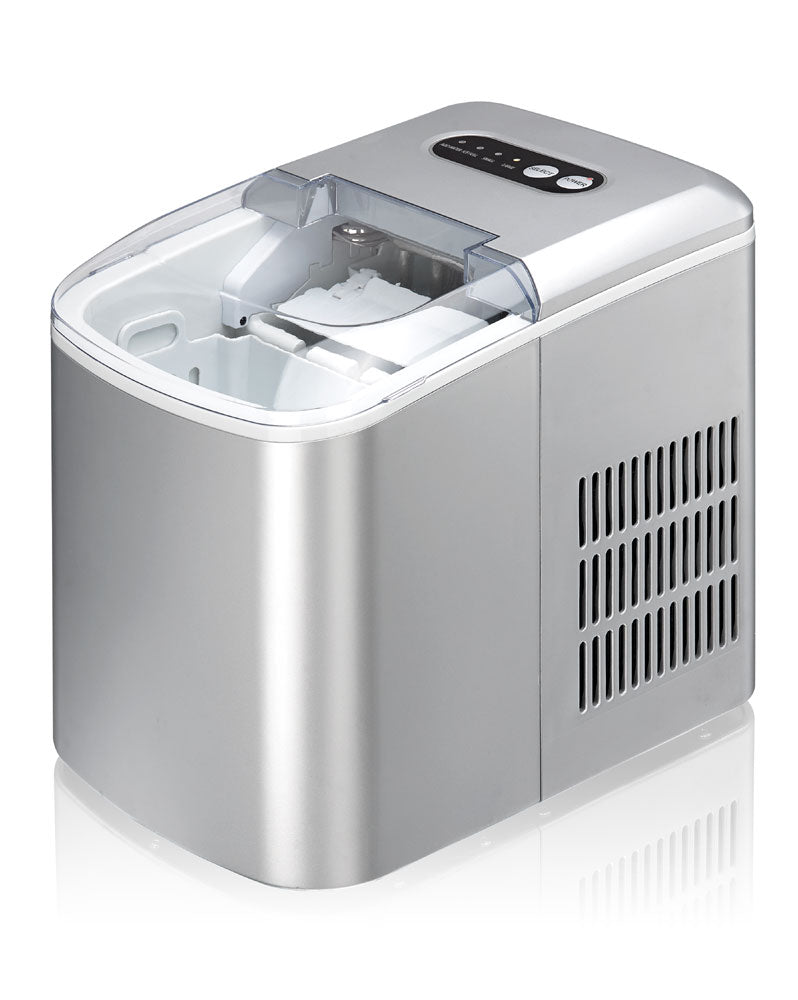 Sunpentown - IM-123S: Portable Ice Maker – Silver