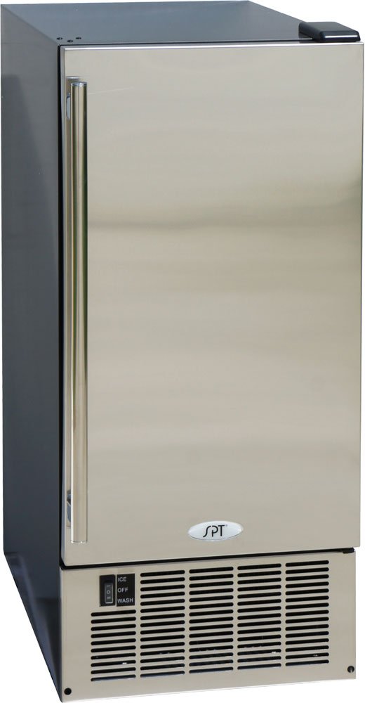 Sunpentown - IM-60YUS: 50LBS Stainless Steel Under-Counter Ice Maker