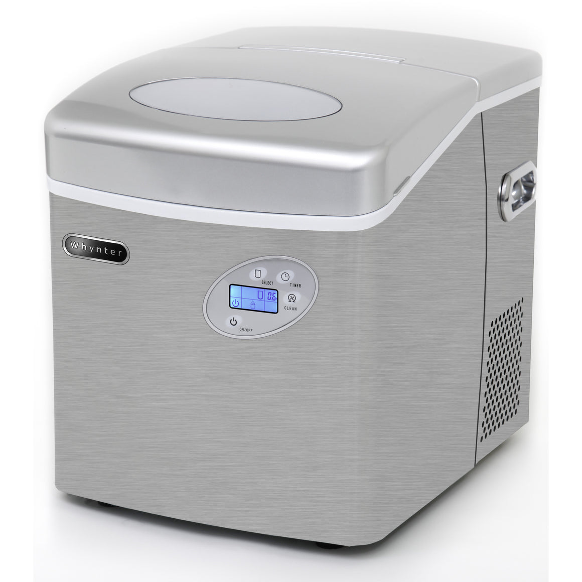 Whynter Portable Ice Maker with 49lb Capacity Stainless Steel with Water Connection IMC-491DC - Wine Cooler City