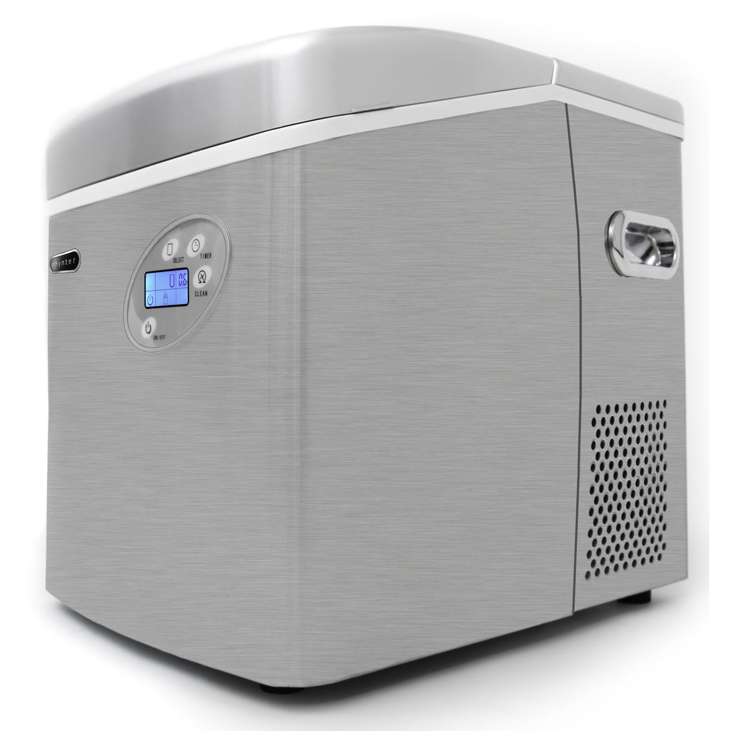 Whynter Portable Ice Maker with 49lb Capacity Stainless Steel with Water Connection IMC-491DC - Wine Cooler City
