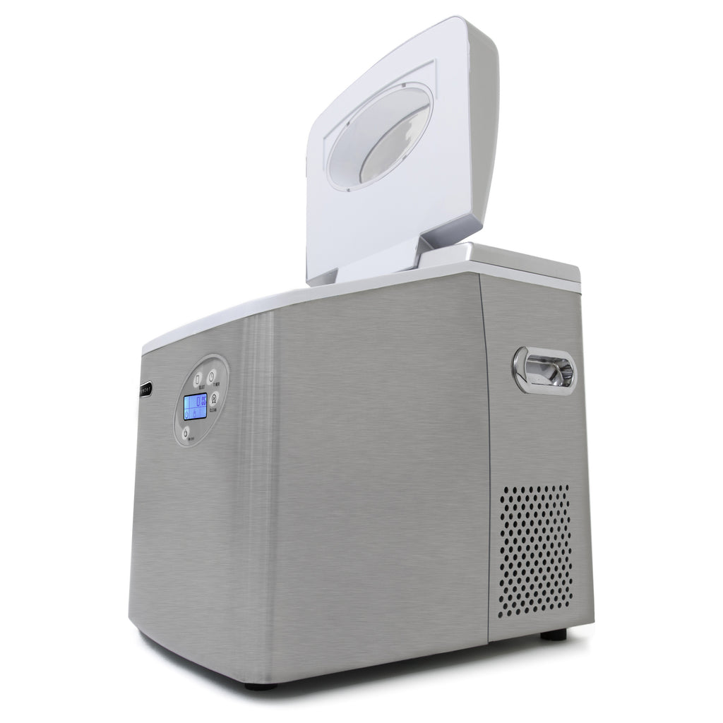 Whynter Portable Ice Maker with 49lb Capacity Stainless Steel with Water Connection IMC-491DC - Wine Cooler City