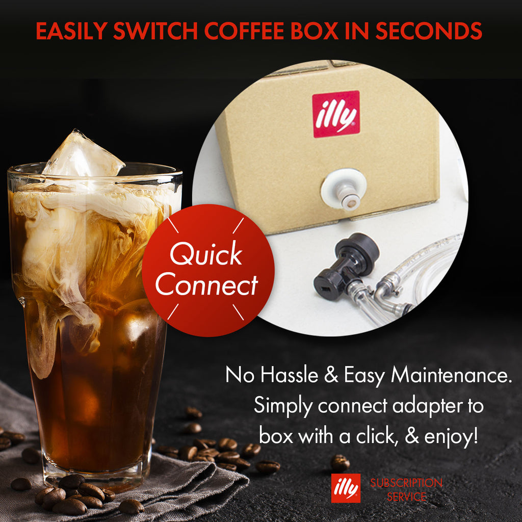 Kegco 17" Wide Illy-Bag-In-A-Box Cold Brew Coffee Single Tap Black Mini Kegerator Model: HK-46-IY
