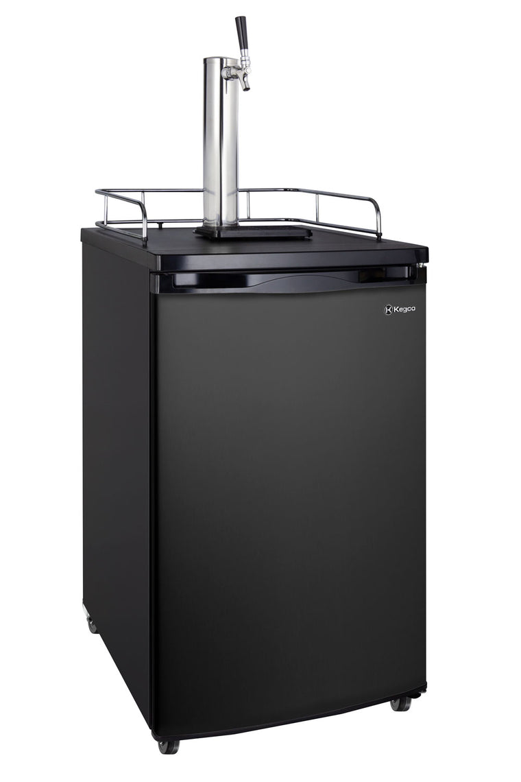 Kegco 20" Wide Guinness® Black Single Tap Kegerator - K199B-GNK - Wine Cooler City
