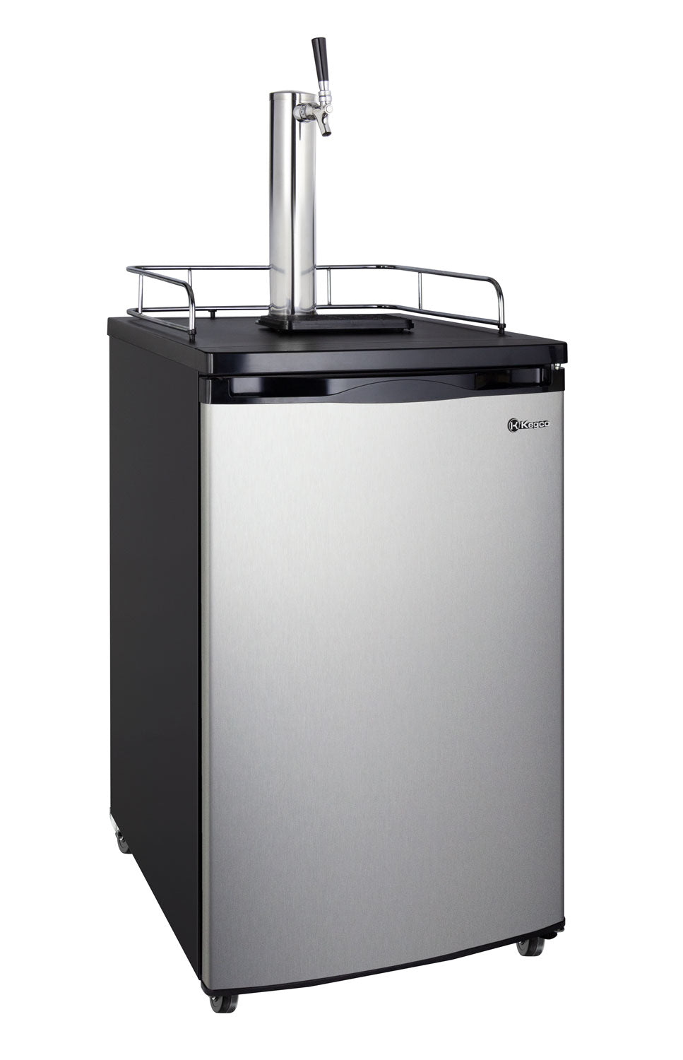 Kegco 20" Wide Kombucha Single Tap Stainless Steel Kegerator - KOM19S-1NK - Wine Cooler City