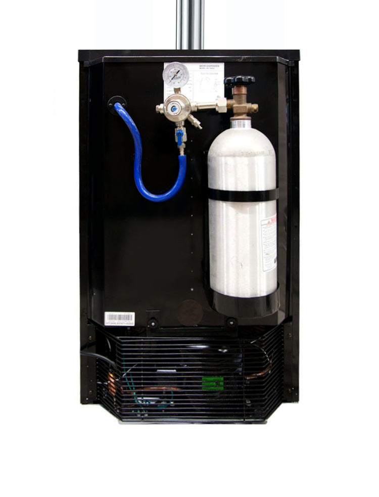 Kegco 20" Wide Cold Brew Coffee Dual Tap Stainless Steel Kegerator - ICK19S-2NK - Wine Cooler City