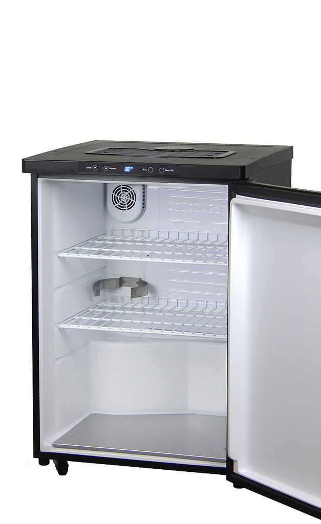 Kegco 24" Wide Homebrew Single Tap Black Stainless Steel Digital Kegerator - HBK309X-1NK - Wine Cooler City
