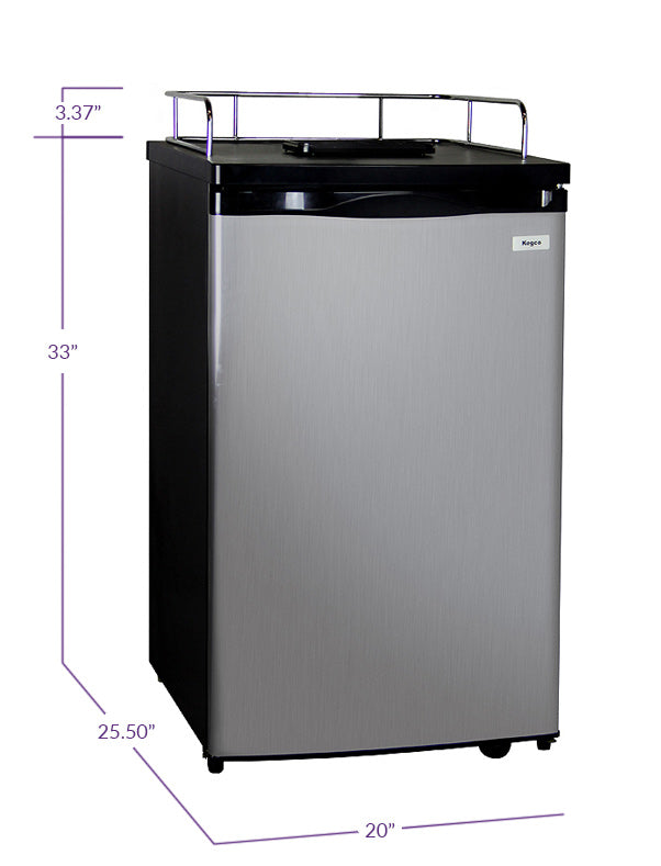 Kegco 20" Wide Stainless Steel Kegerator - Cabinet Only - MDK-199SS-01