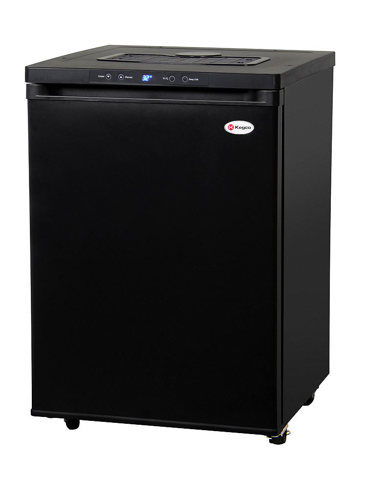 Kegco 24" Wide Black Digital Kegerator - Cabinet Only - MDK-309B-01 - Wine Cooler City