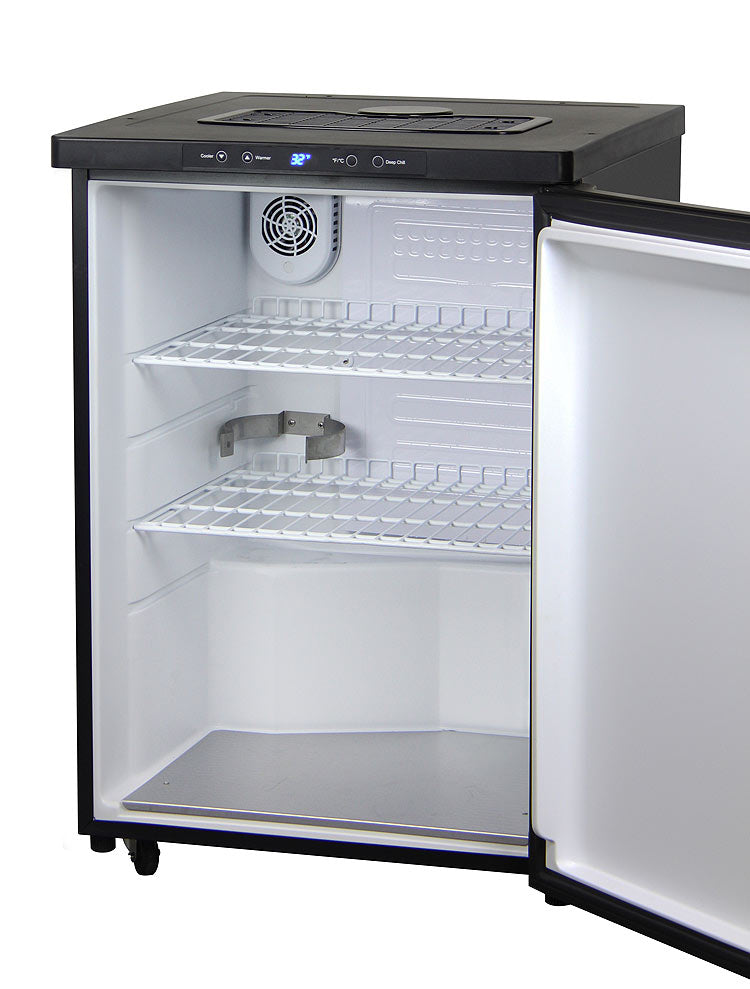Kegco 24" Wide Black Digital Kegerator - Cabinet Only - MDK-309B-01 - Wine Cooler City